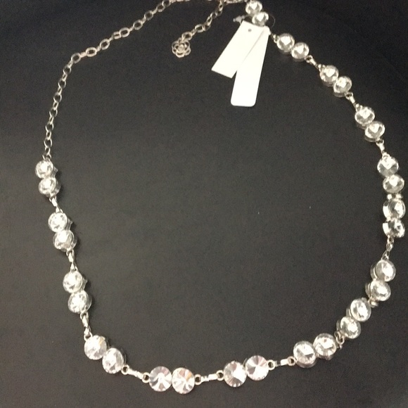 New Ellen Tracy Crystal Links Belt Adjustable 40" - Picture 2 of 3
